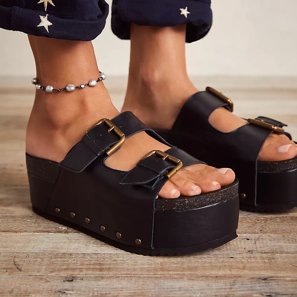 Intentionally Blank Platform Sandal
